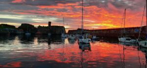 Dunbar harbour Sunset 20240812